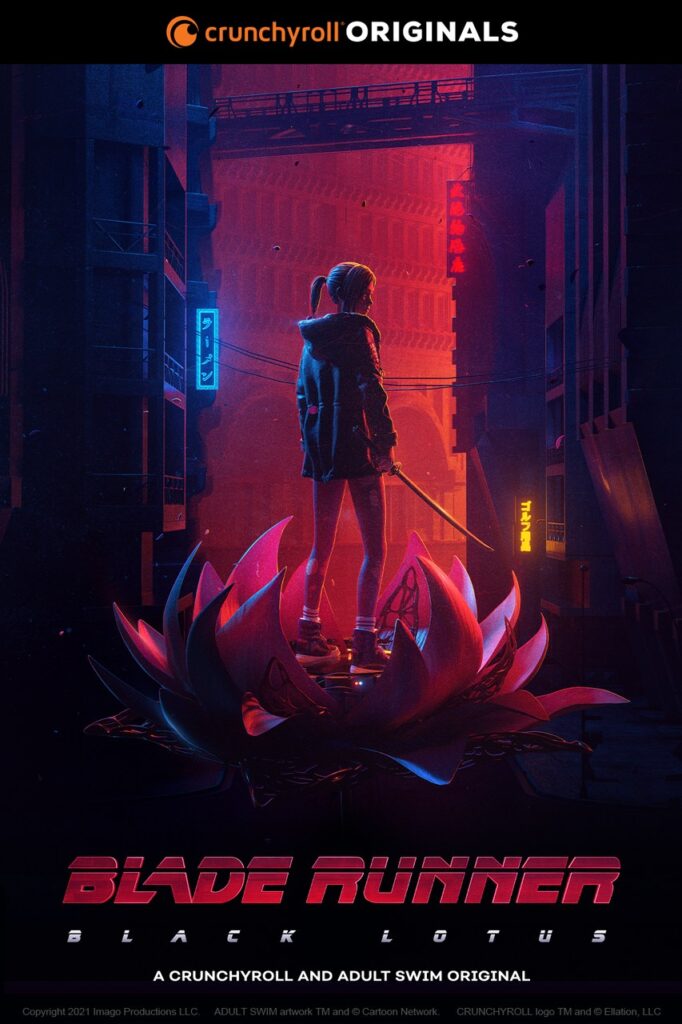 Cartaz Blade Runner Black Lotus da Crunchyroll e Adult Swim. - Otageek 