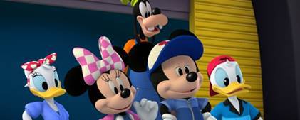 Mickey sua equipe de corrida - Otageek