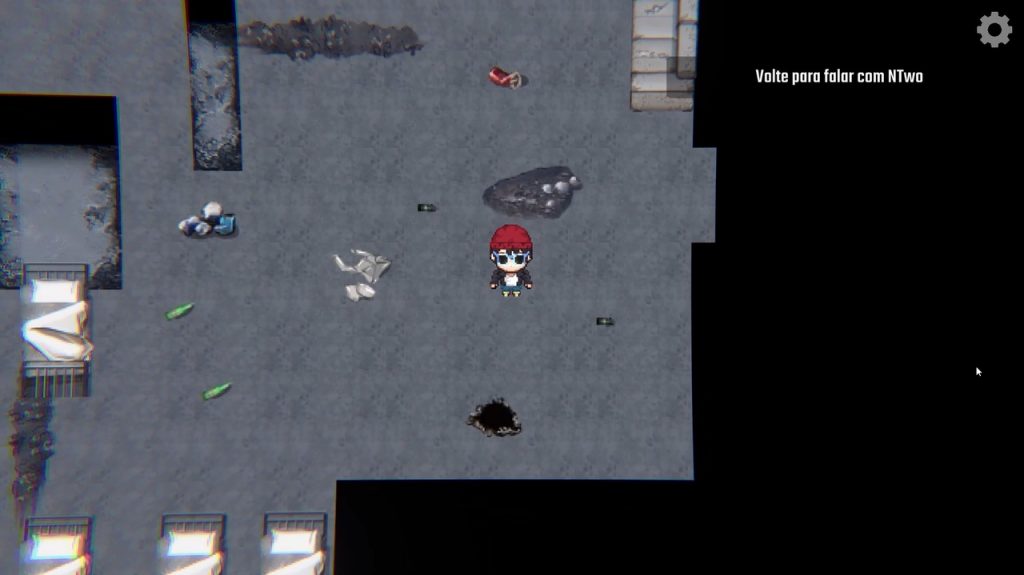 perspectiva top-down in-game, Tutz em uma casa abandonada - OtaGeek