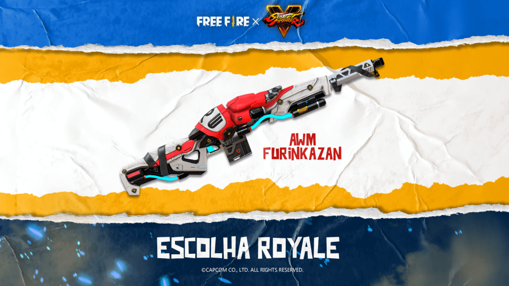 Free Fire - Skin de arma para do Ryu