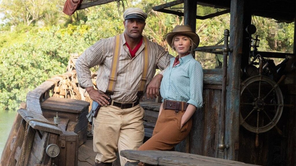 Dwayne Johnson e Emily Blunt em Jungle Cruise - otageek