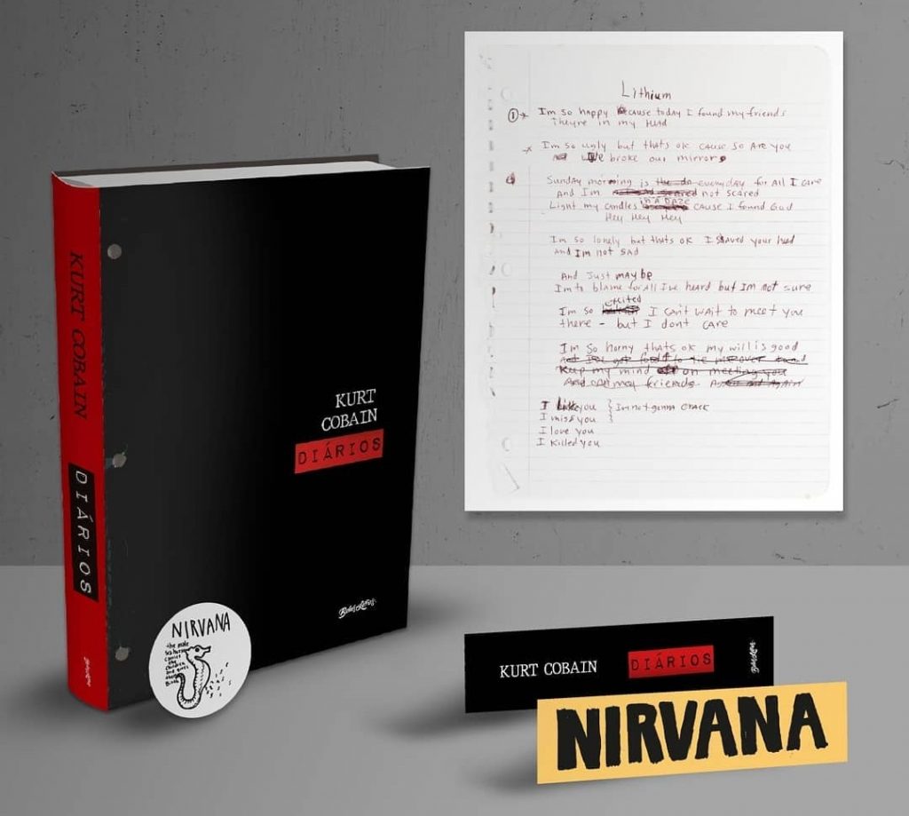 Capa do livro Kurt Cobain: Diários - Mês do Rock - 10 livros para quem ama esse tal de Roque Enrow - Otageek