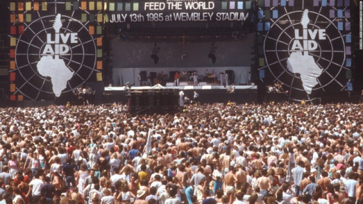 Palco do Live Aid 1985 - Mês do Rock - 13 de julho, Dia Mundial do Rock, mas só no Brasil - Otageek