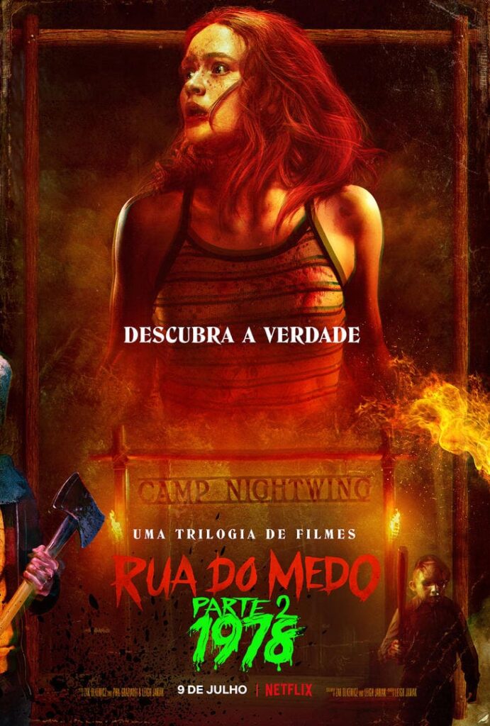 Pôster de “Rua do Medo: 1978” , uma sequência que vale a pena, na Netflix. - Otageek