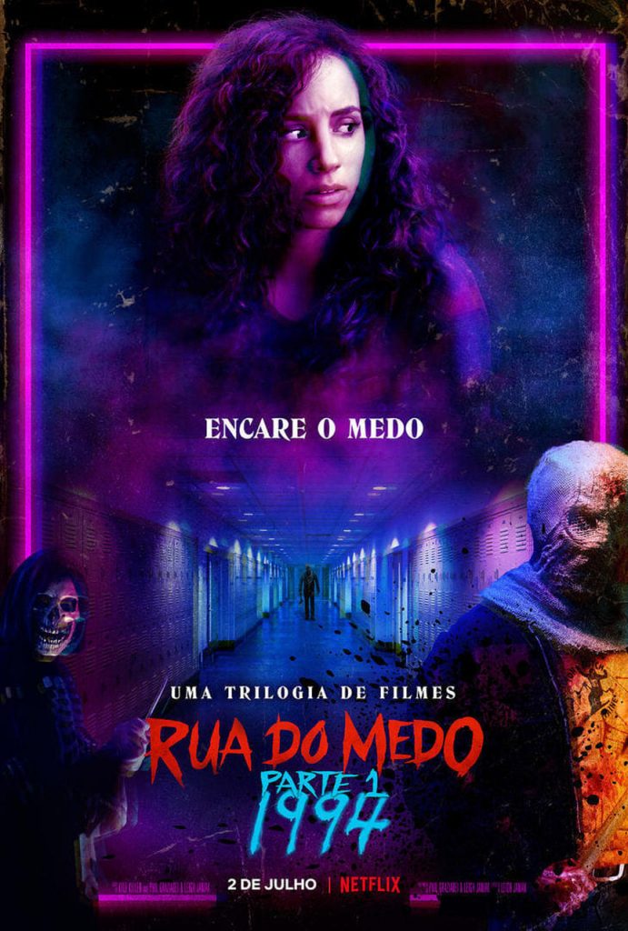 Pôster de "Rua do Medo: 1994", primeiro filme da nova trilogia de terror da Netflix, - Otageek