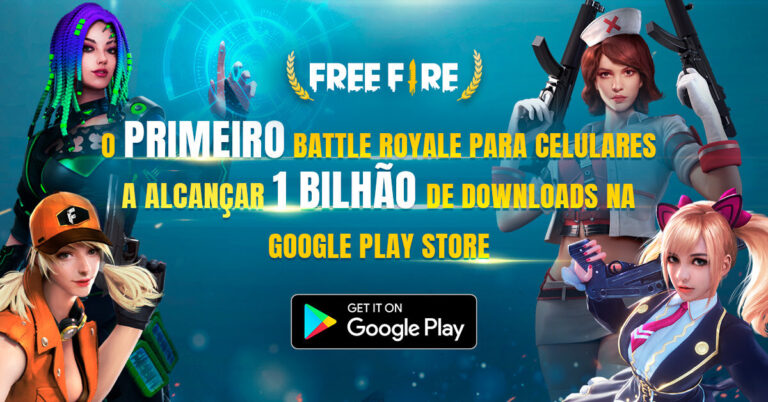 Free Fire 1 bilhão de downloads