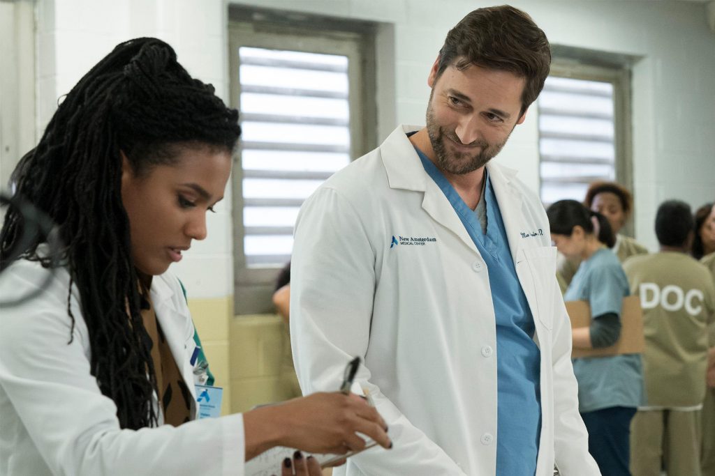 Helen Sharpe (Freema Agyeman) e Dr. Max Goodwin (Ryan Eggold) Otageek