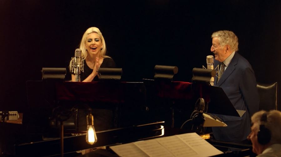 Lady Gaga e Tony Bennett gravando Otageek