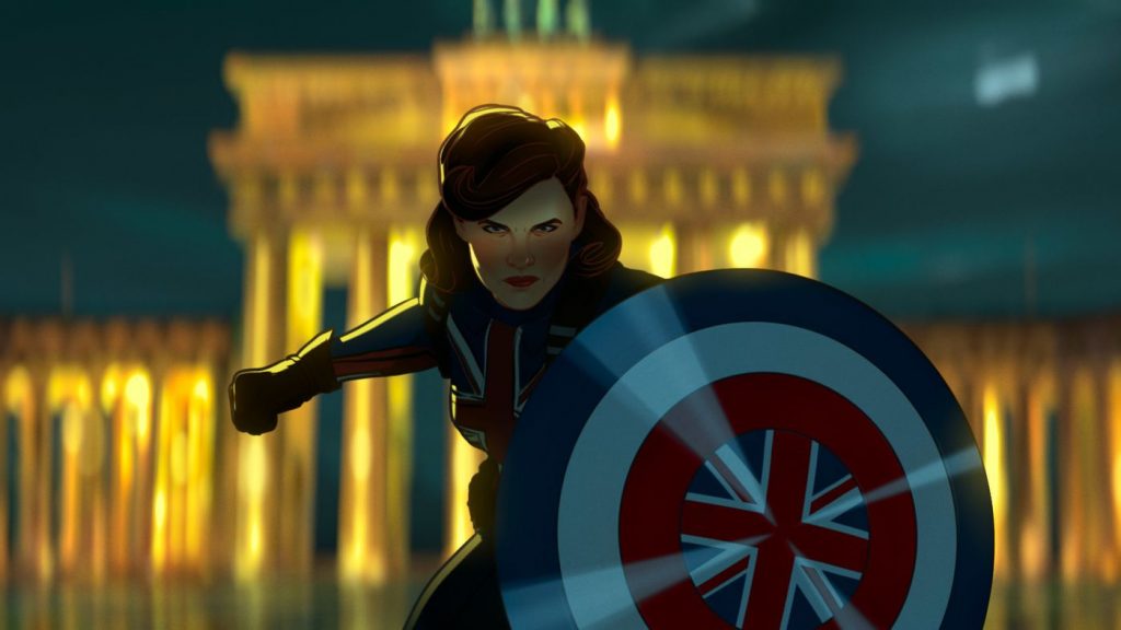 Peggy Carter como A Capitã Britânia em What if...?