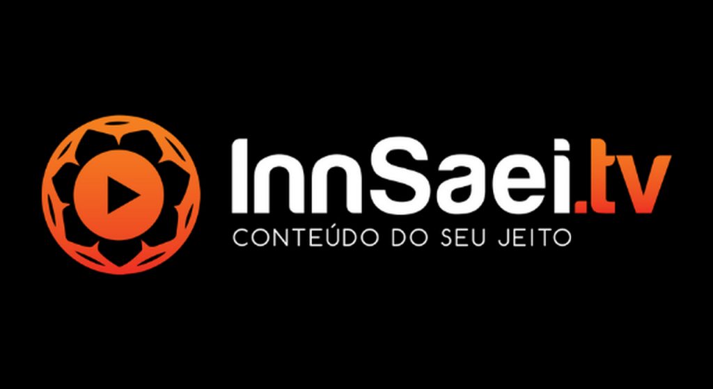 Logo da InnSaei.TV com as cores branco e laranja.