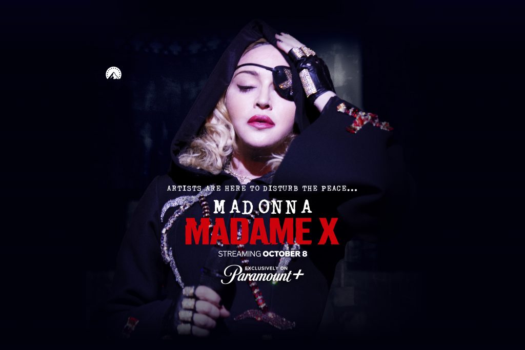 Cartaz oficial de MADAME X, primeiro documentário sobre cantora Madonna