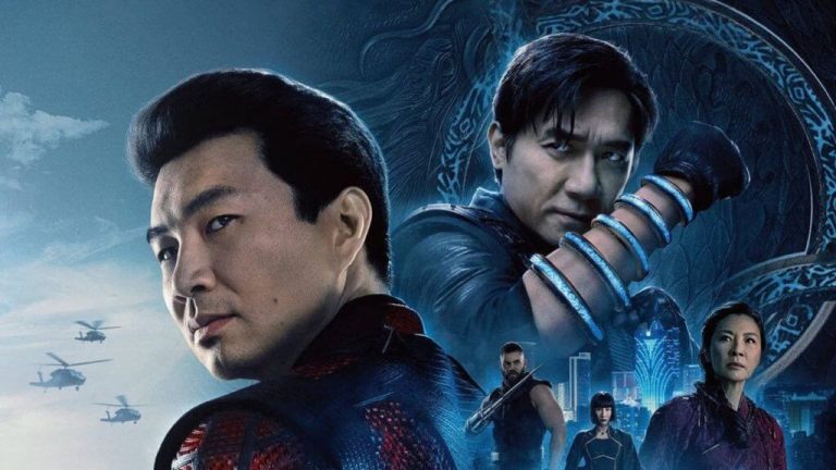 Em imagem divulgada pela Marvel Studios, Shang-Chi está ao lado dos outros atores que formam o elenco do filme