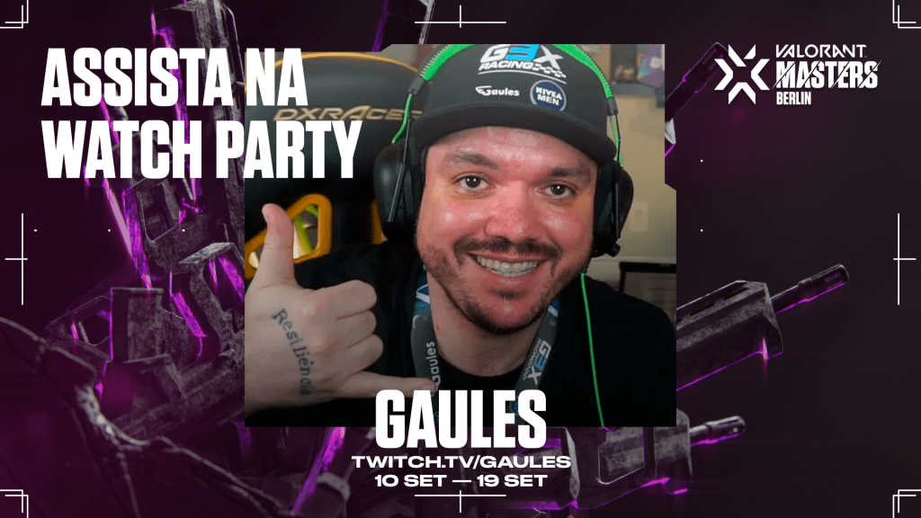 Gaules anuncia Watch Party do Valorant Masters Berlin em uma parceria oficial com a Riot Games. - Otageek