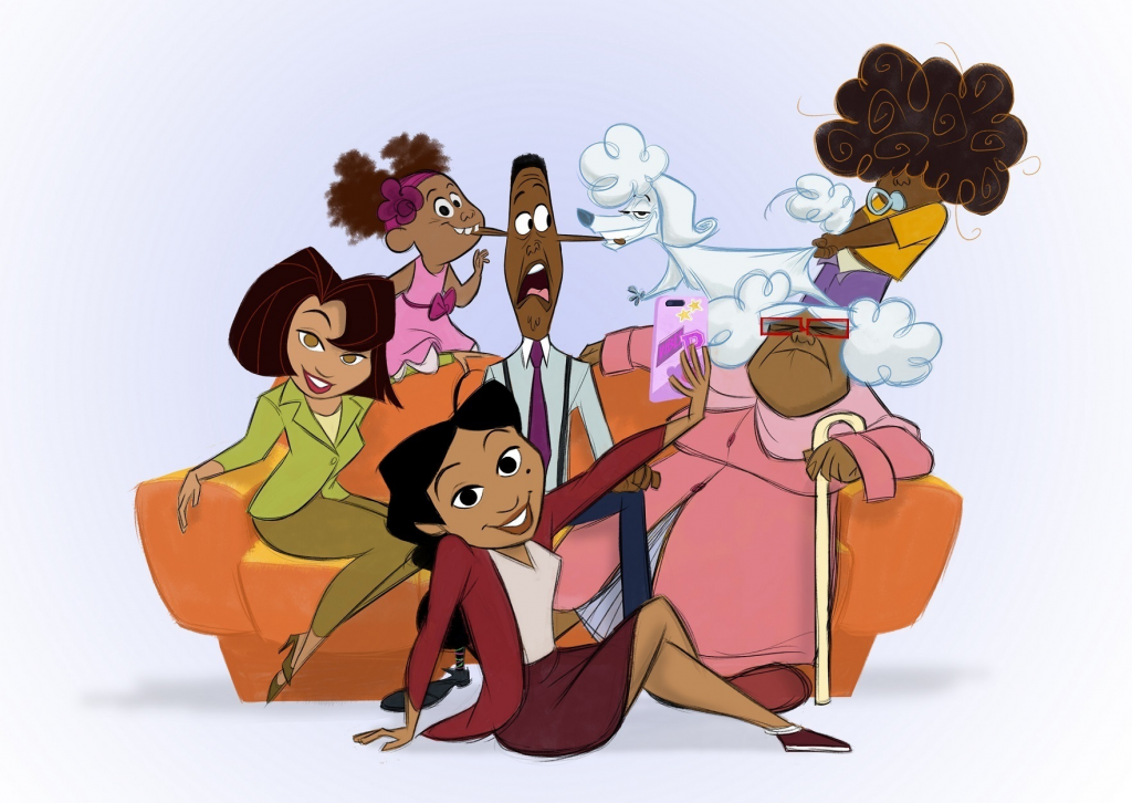 Imagem promocional da série de animação “A Família Radical”, do Disney+  