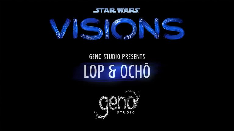 Logo do episodio 8 da série Star Wars: Visions com o estúdio Geno