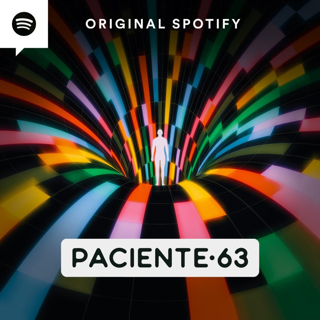 Imagem de capa do podcast "Paciente 63", disponível no Spotify