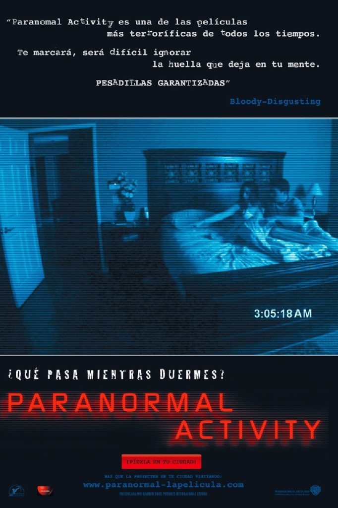 Pôster do filme Atividade Paranormal.