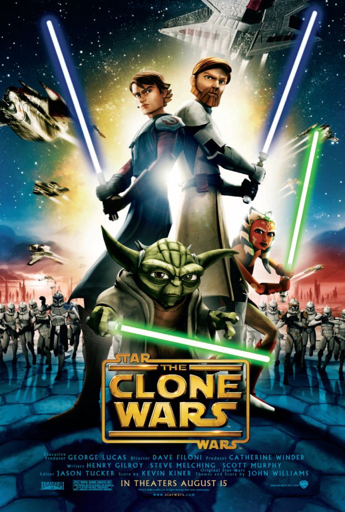 pôster filme the clone wars - otageek