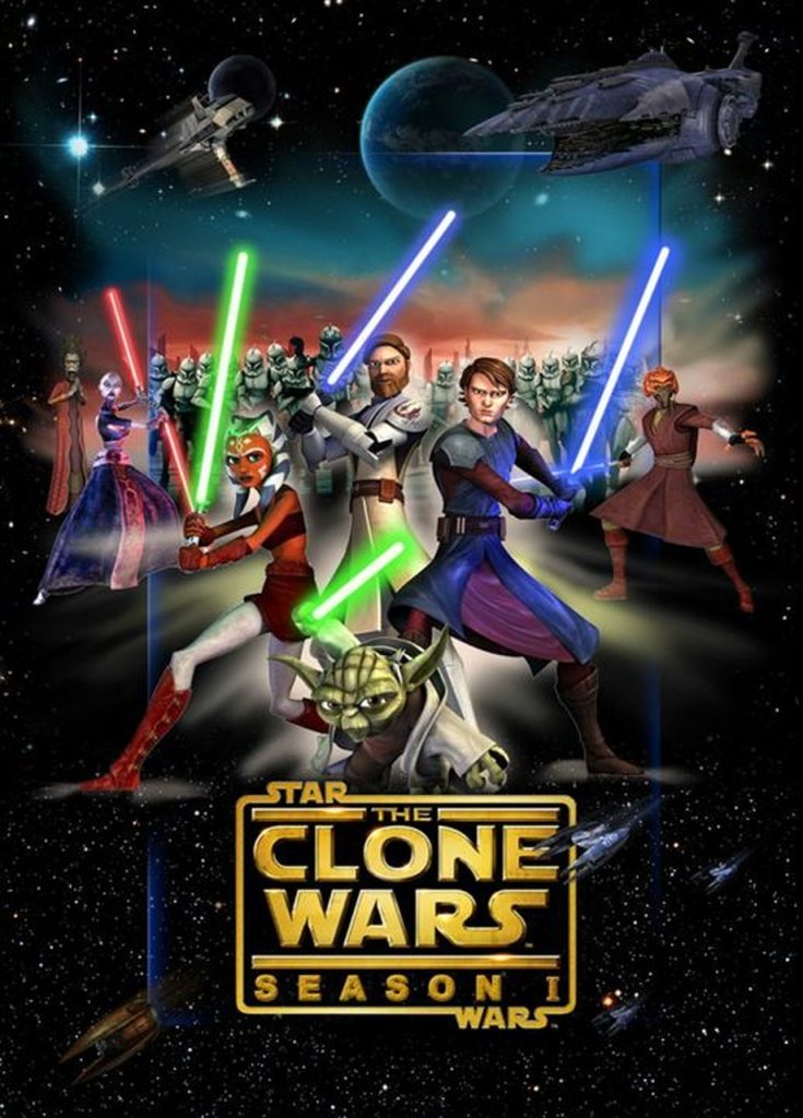 pôster da série the clone wars - otageek