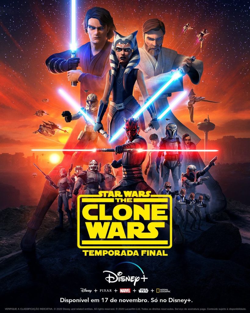 pôster da última temporada de the clone wars - otageek