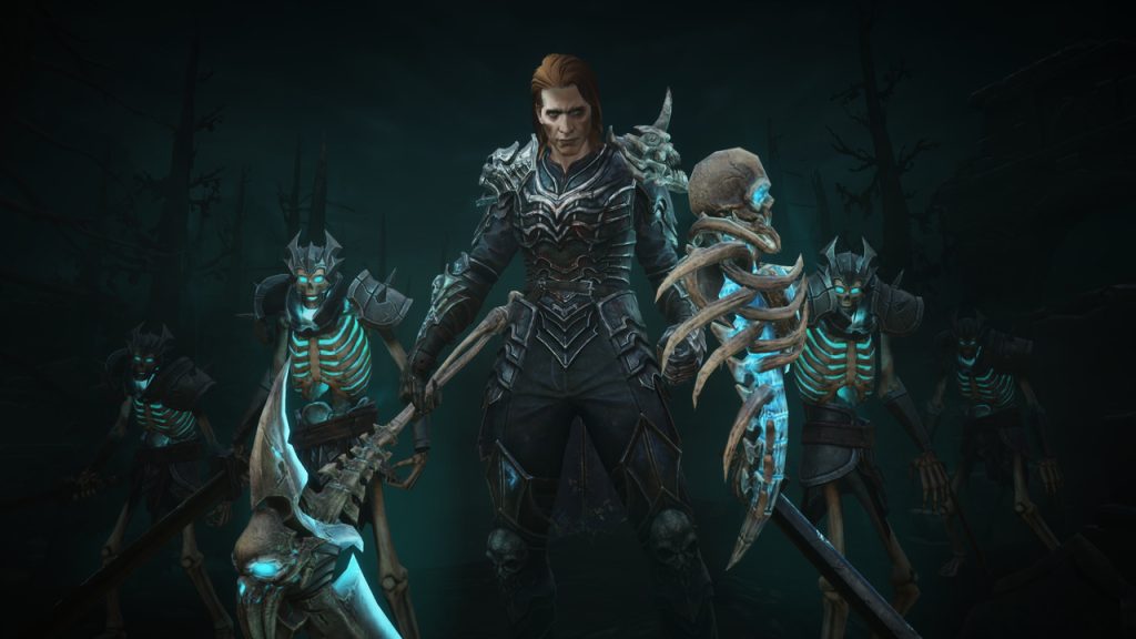 Necromancer do RPG Diablo Immortal, da Blizzard