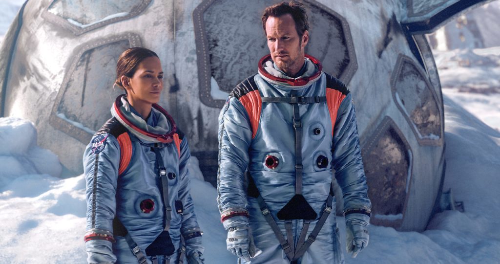 Halle Beryy e Patrick Wilson - Astronautas no filme Moonfall - Ameça Lunar - Otageek