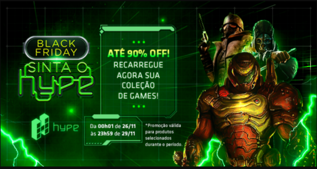 Cataz de promoção da Black Friday do Hyper Games - Sinta o Hype | Maior Black Friday do Hype Games - Otageek