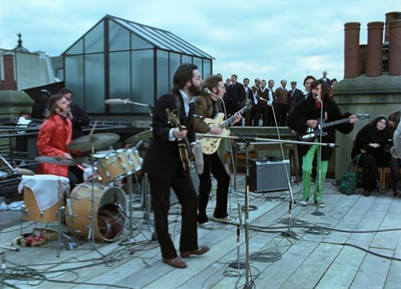 The Beatles no famoso show do telhado (1969) Otageek
