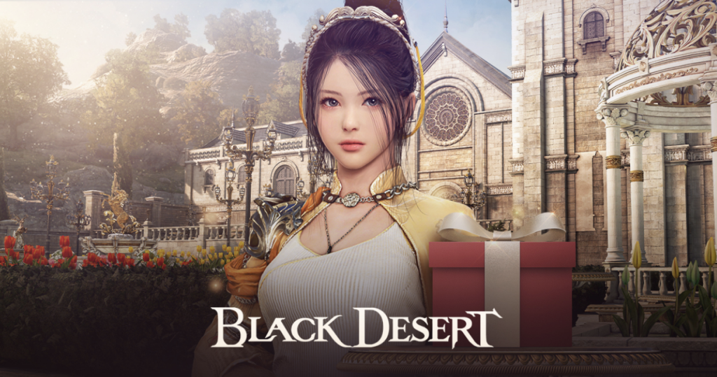 Imagem promocional do game Black Desert que mostra a personagem feminina principal