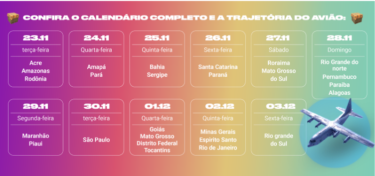 Calendário Free Fire