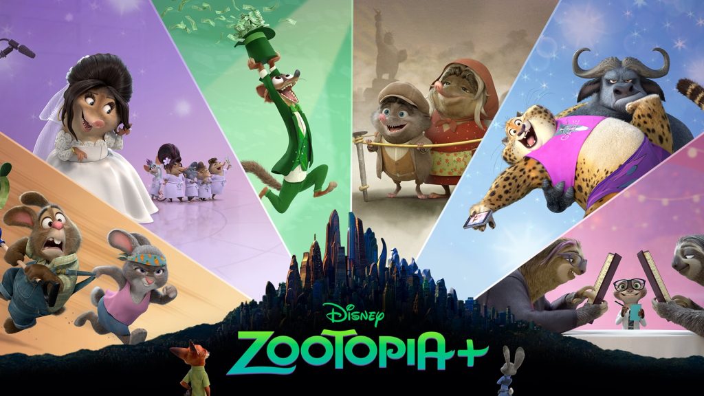 Arte coneceitual de Zootopia+ no Disney+ Day