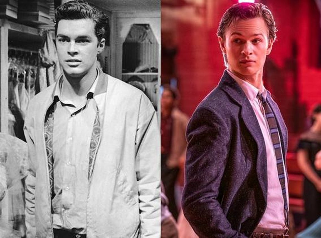 Richard Beymer (1961) e Ansel Elgort (2021) como Tony em Amor, sublime amor