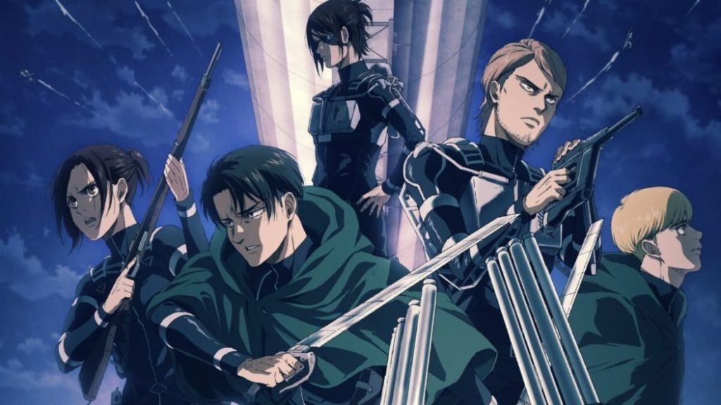 Pôster de Attack of Titan traz personagens reunidos. Hoje foi divulgado o trailer final a quarta temporada.