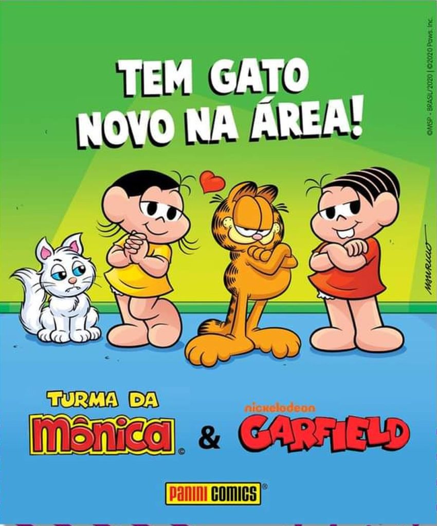 turma da mônica e garfield na CCXP WORLDS21 - otageek