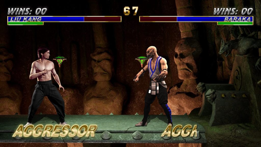 Mortal Kombat Trilogy Liu kang vs Baraka