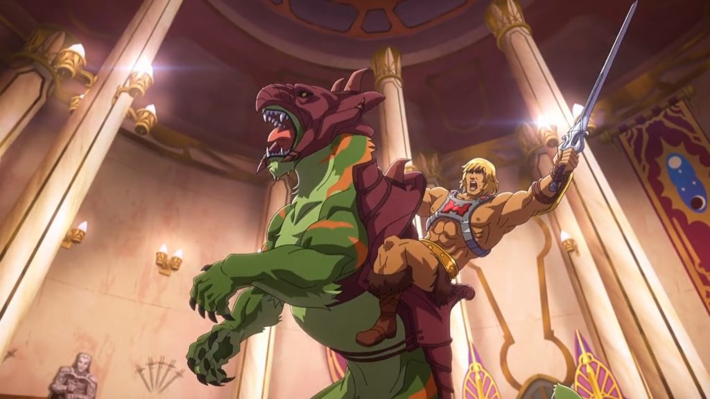 He-Man em sua nova animação monta o Gato Guerreiro. Otageek