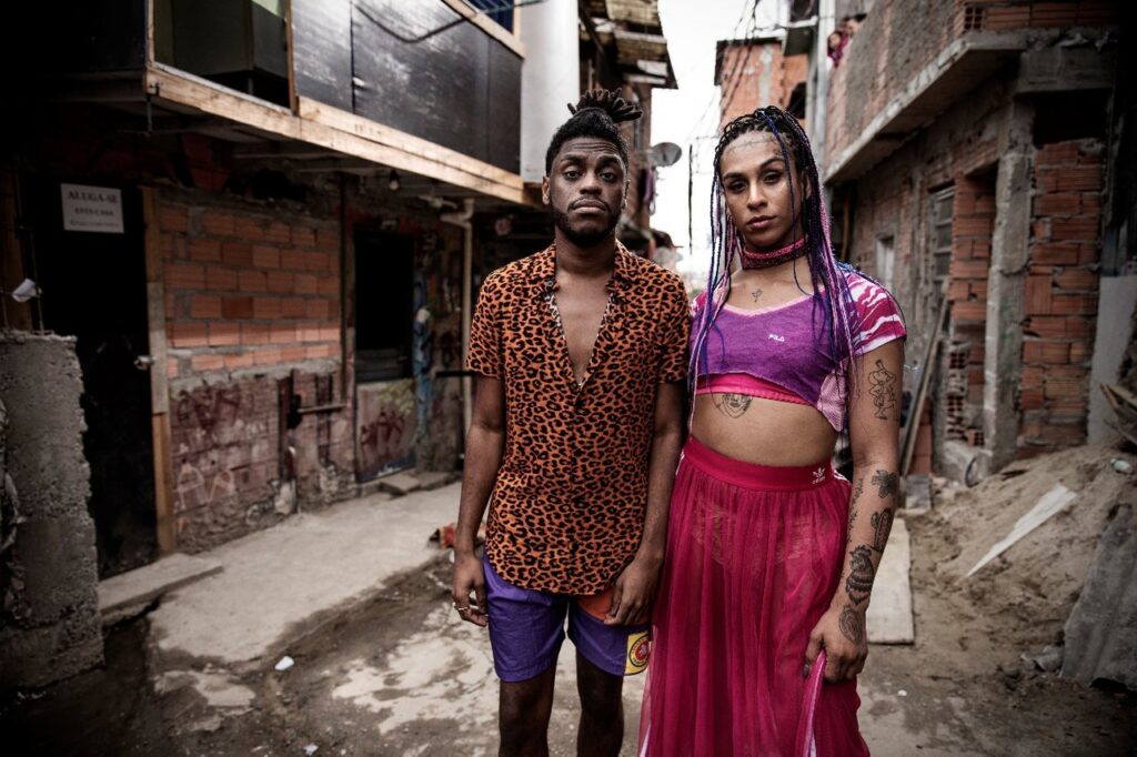 Yuri Marçal e Linn da Quebrada no filme Vale Night