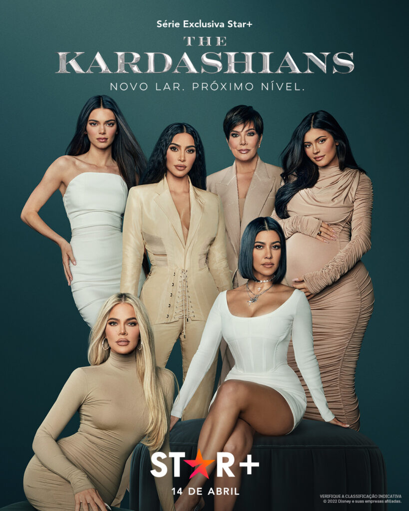 Star+ revela o pôster de "The Kardashians", nova série exclusiva que estreia na platafroma em 14 de abril - Otageek 