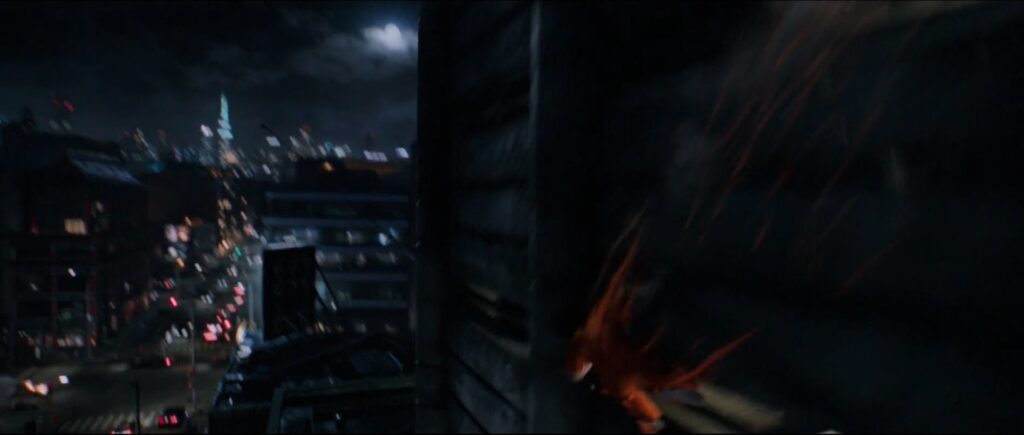 Morbius corre pela superfície do prédio de forma i,dên,ti,ca a de Prototype