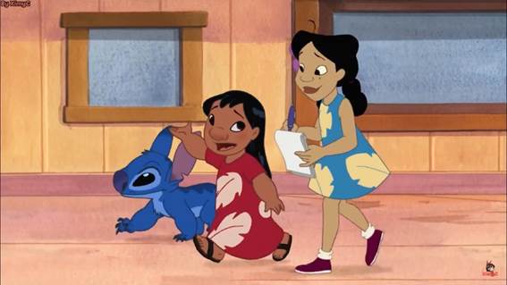 Lilo, Stitch e Penny Proud de Proud Family 