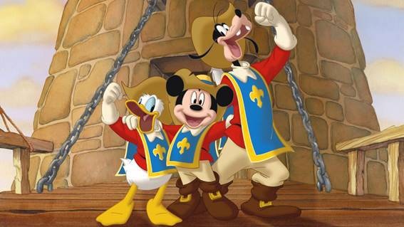 Os três Mosqueteiros - Mickey e Amigos no Disney+ para celebrar a amizade - Otageek