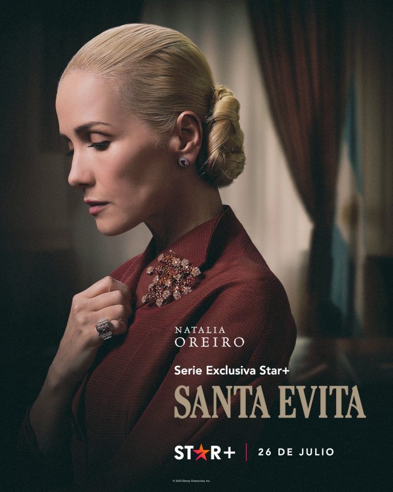 Personagem Eva Peron da série Santa Evita