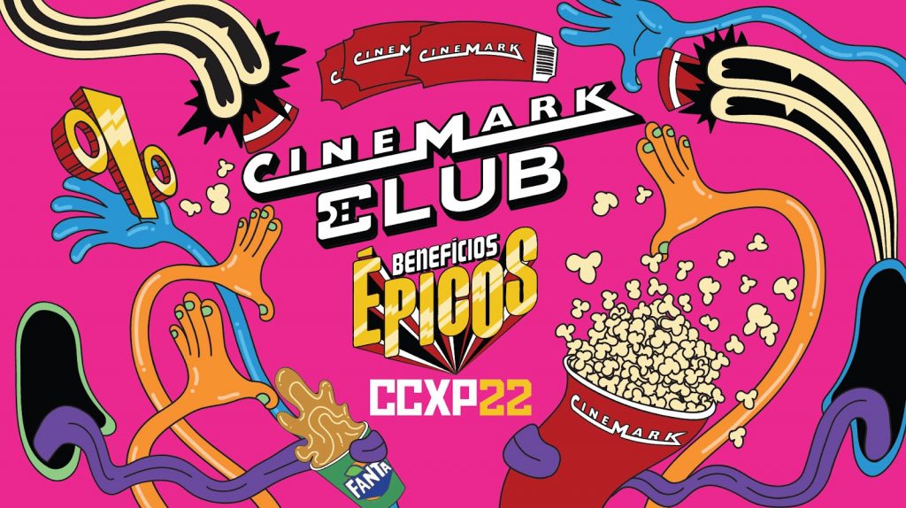 Anuncio benefícios épicos CCXP22 Cinemark Club