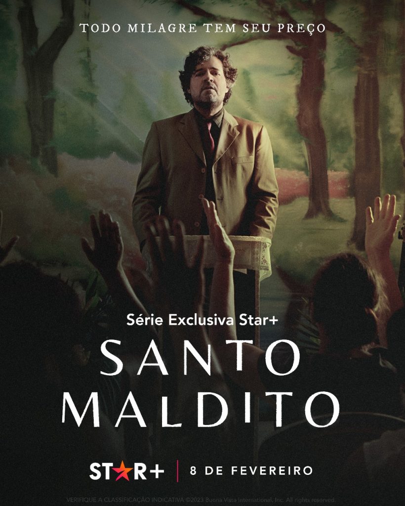 Pôster de Santo Maldito, nova série do Star Plus.