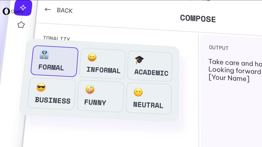 Opera GX Compose