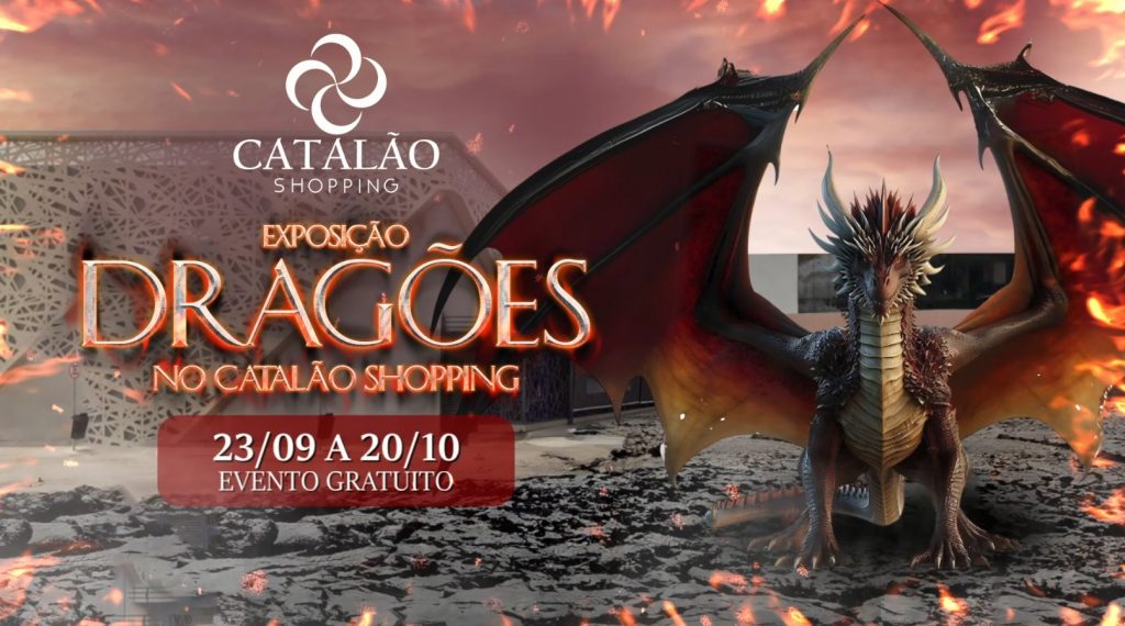 Catalão Shopping apresenta Exposição Dragões com Entrada Gratuita até 20 de outubro - Otageek