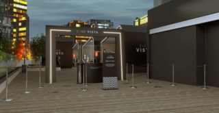 Entrada ao ar livre do Cine vista iguatemi