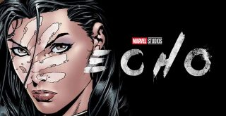 Logo da Marvel com a personagem Echo.